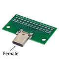 1/2/5pcs Type-C Male Female USB 3.1 Test PCB Board Adapter Type C 24Pin 2.54mm Connector Socket For Data Line Wire Cable Transfe