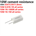 20/10PCS Vertical cement resistance resistor 5W 10W 0.1R 1R 2R 3.3R 4.7R 10R 20R 22R 30R 33R 47R 68R 100R 220R 330R 470R 1K