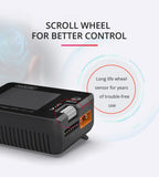 ToolkitRC M7 200W 10A Balance Charger Discharger With ADP100 for 1-6S Lipo Battery Voltage Servo Checker Receiver Signal Test