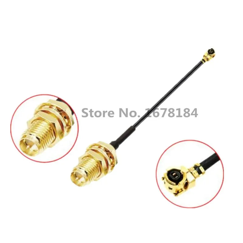 5piece SMA Connector Cable Female to uFL/u.FL/IPX/IPEX RF Coax Adapter Assembly RG178 Pigtail Cable 1.13mm