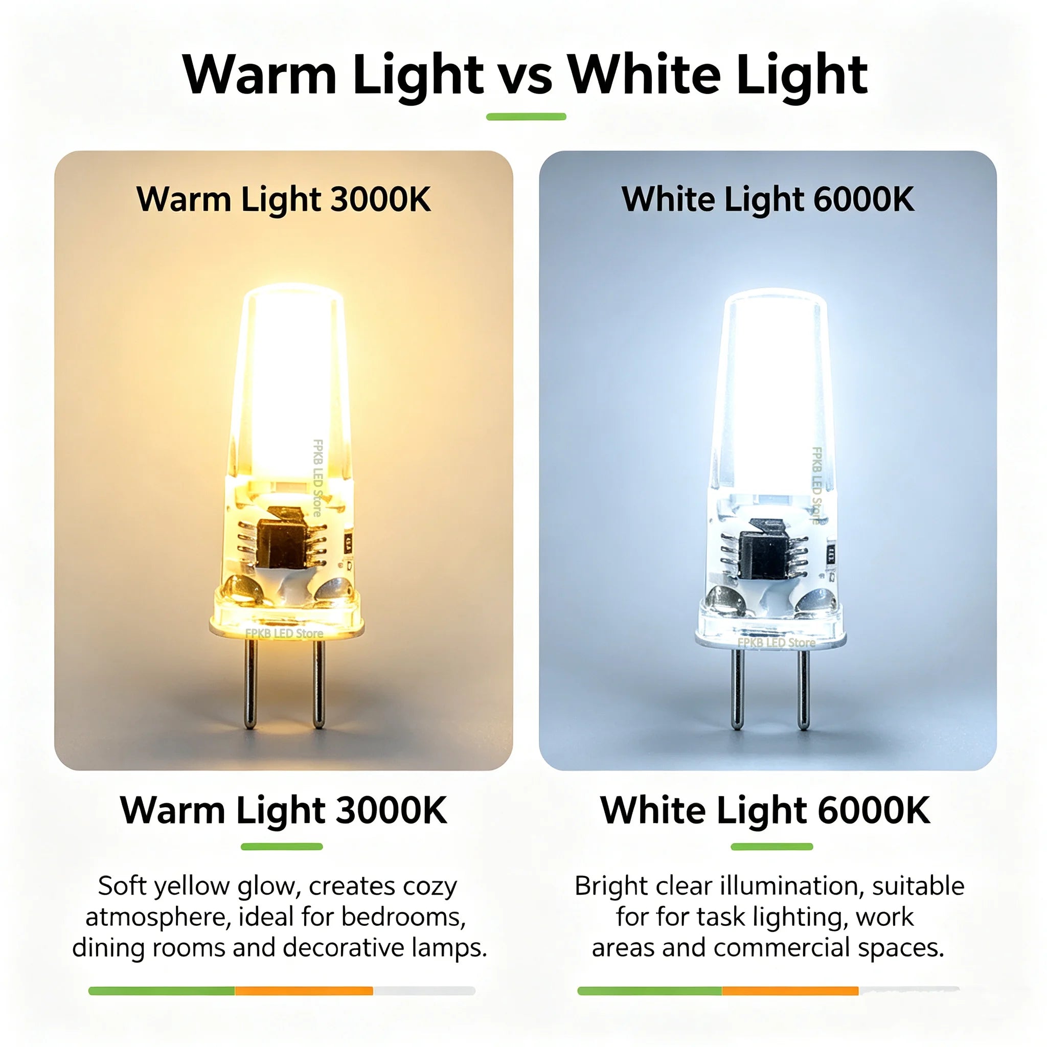 10PCS LED COB Lamp 6W Bulbs Dimmable G4 mini COB AC DC 12V 220V Candle Lights Replace 30W 40W Halogen for Chandelier Spotlight