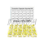 240Pcs Correction Capacitor Assorted Kit 24Values x 10Pcs 100V 102J-105J Polypropylene Safety Plastic Film Capacitors Set
