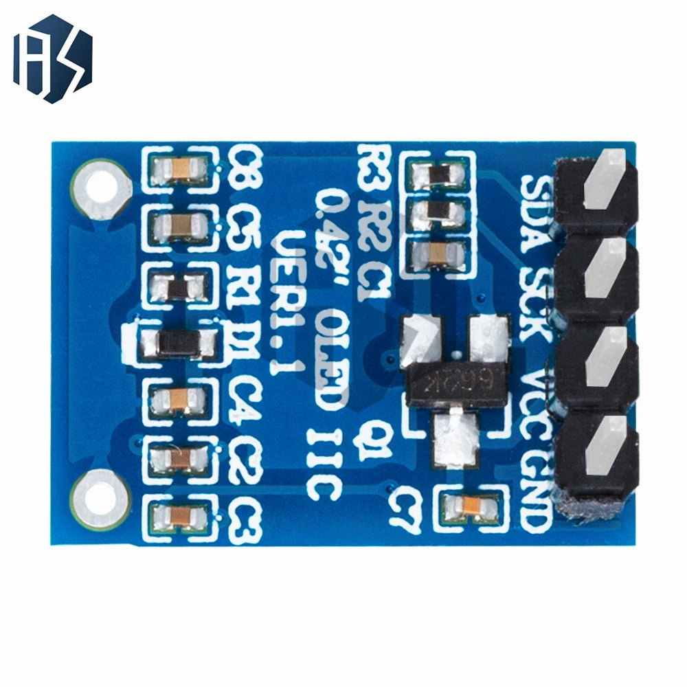 0.42" 0.42 Inch White OLED Display LCD Module 72X40 Serial Screen White Color I2C IIC/SPI Interface SSD1315 72*40 For Arduino