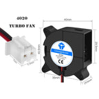 5015/4010/4020 12V&24V Cooling Turbo Fan Brushless 3D Printer Parts 2Pin For Extruder DC Cooler Blower Part Black Plastic Fans