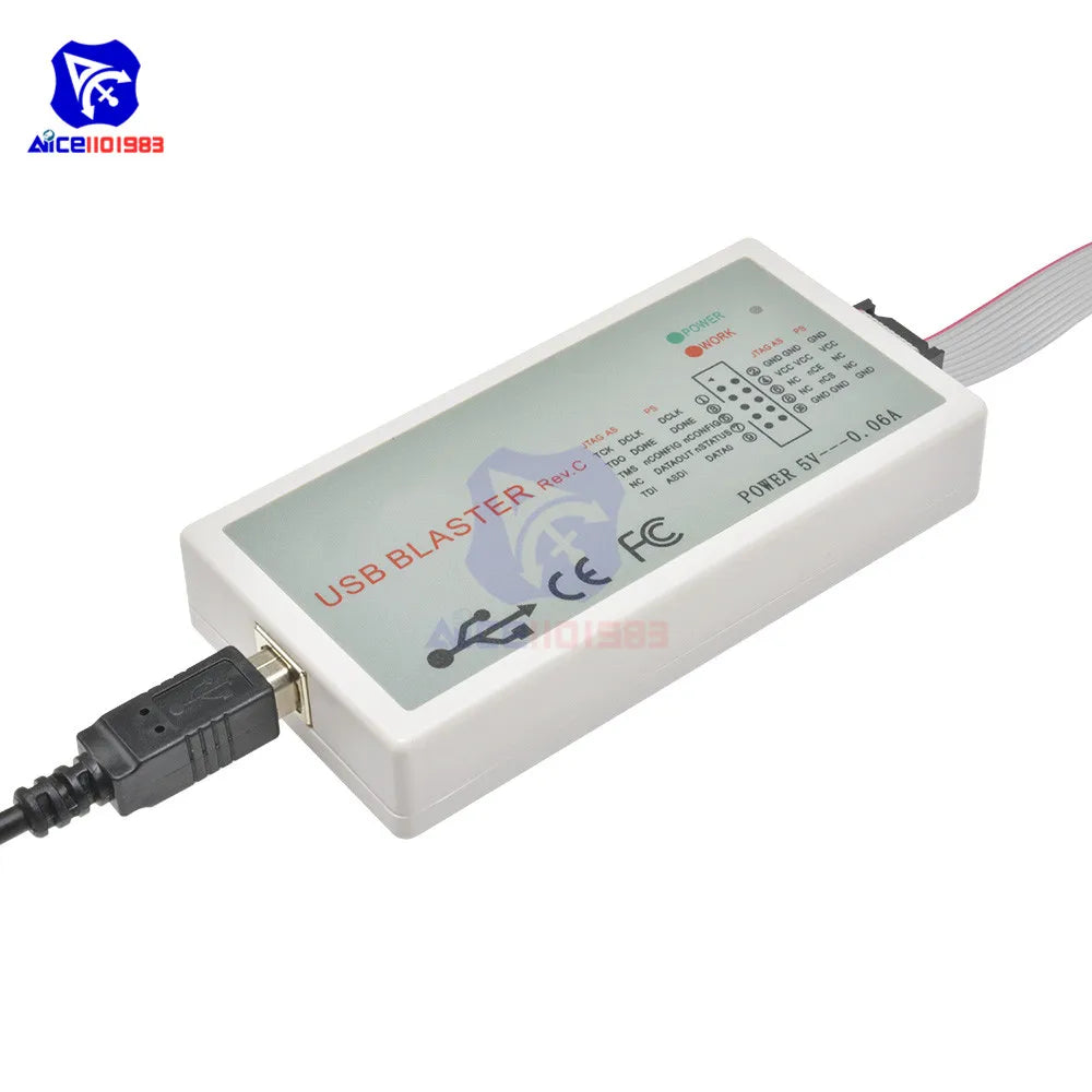 diymore FT245+CPLD USB Blaster Download Cable FPGA / CPLD Downloader High Speed Download Cable USB Type-B Interface Cable