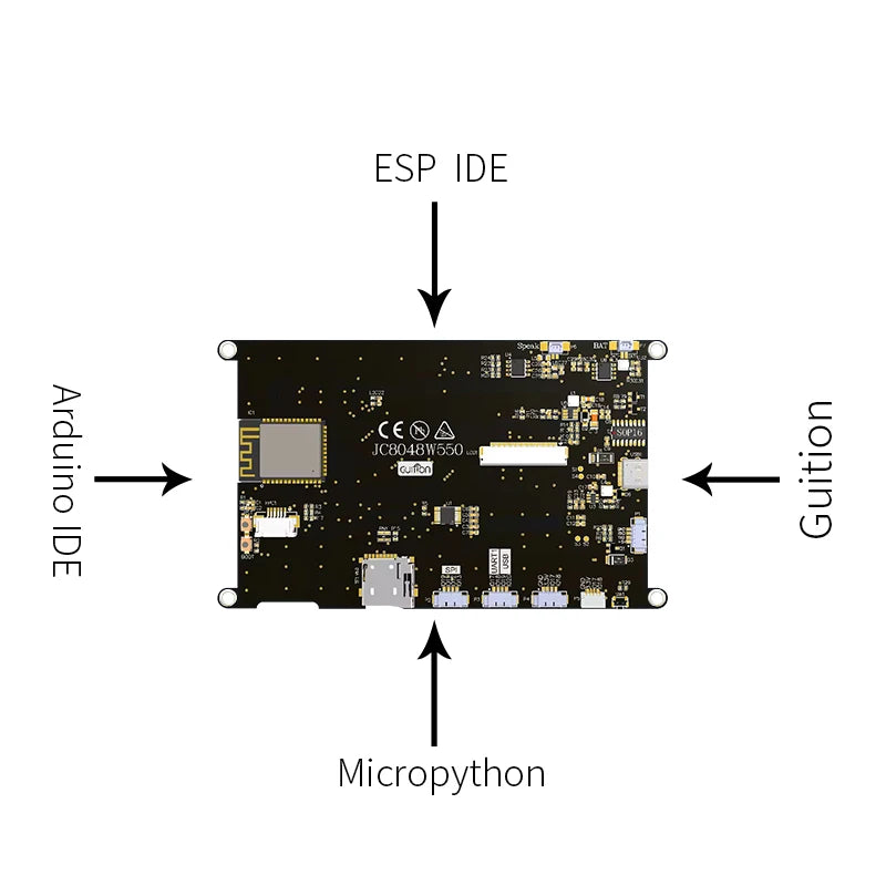 ESP-32-S3 5-inch IPS 800*480 16M FLASH 8M PSRAM LCD Display Module with WIFI and Bluetooth LCD-TFT HMI Touch Display Module