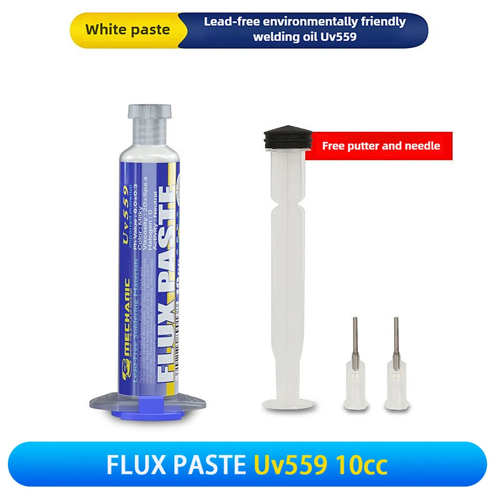 MECHANIC UV223/UV559 Lead-Free Solder Paste Flux NO-Clean Soldering Grease for BGA PCB SMD Welding Fluxes phone Repair Tools