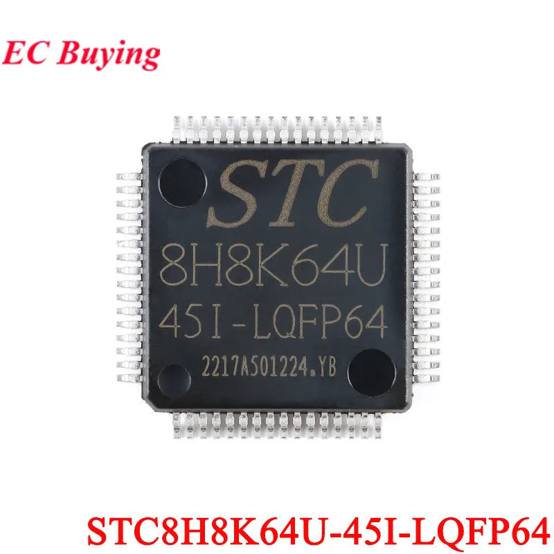 STC8H8K64U STC32G12K128 LQFP64 DIP40 8051 Microcontroller Core Learning Development Board Module USB Download Burning Simulation