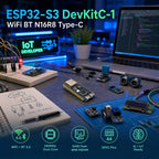 ESP32 S3 DvKitC 1 WiFi BT Development Board Module Cp2102 Onboard Esp32 S3 N16R8 Module 44Pin Type C