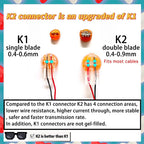 Hoolnx K1 K2 K3 Connector UY1 UY2 UR Wire Connector, Waterproof RJ45 RJ11 Telephone UY Splice Connector Network Cable Terminals