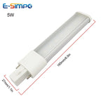 2Pcs 180degreeHorizontal Led G23 GX23 Bulb AC 220V 110V Ballast Bypass 5W 6W 7W Ceiling Fan Replacement Led PL LED Lamp