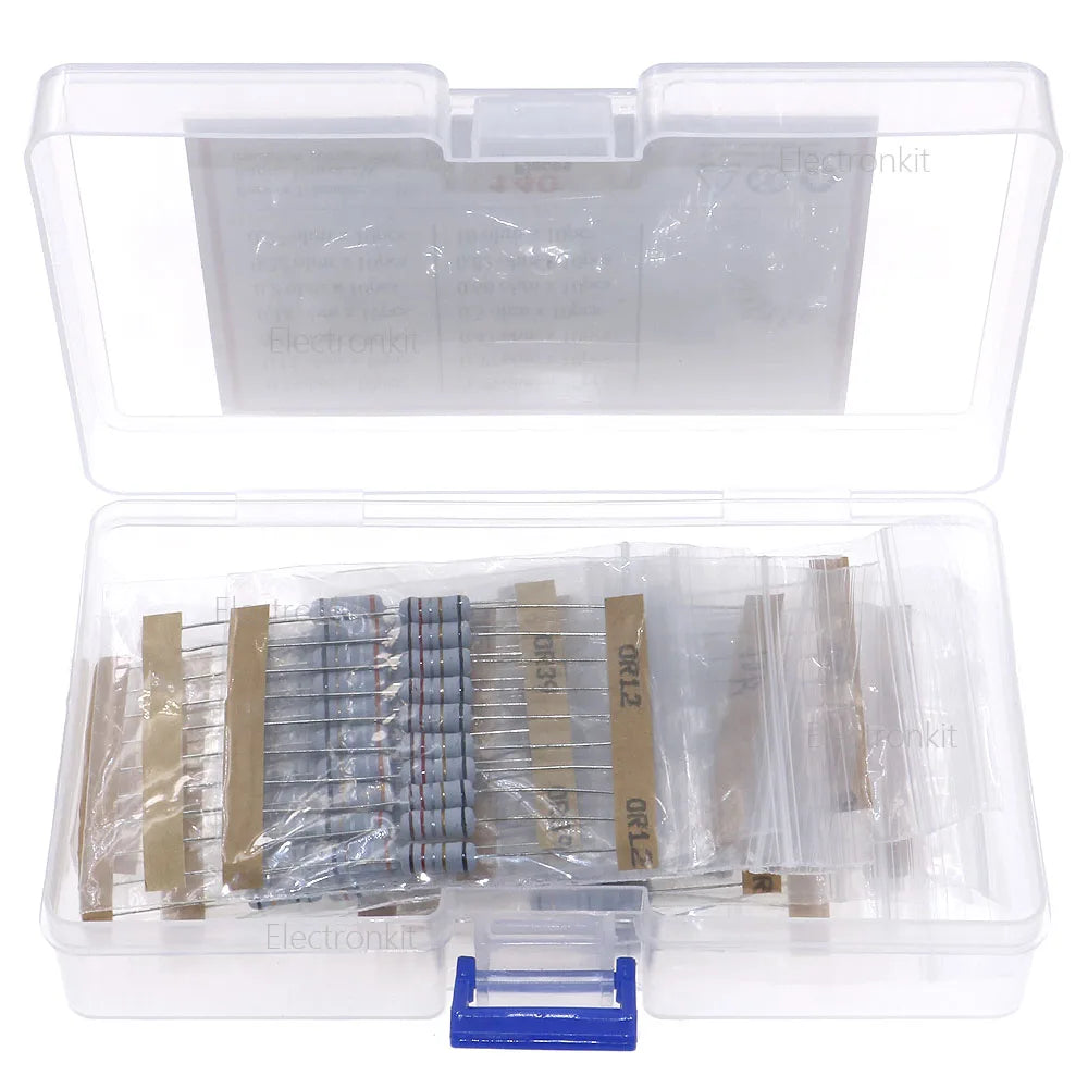 140Pcs 14Value 1W Fuse Wirewound Resistor kit 0.1ohm 0.12R 0.15R 0.18R 0.2R 0.22R 0.27R 0.33R 0.39R 0.47R 5 0.68R 0.82R 10ohm