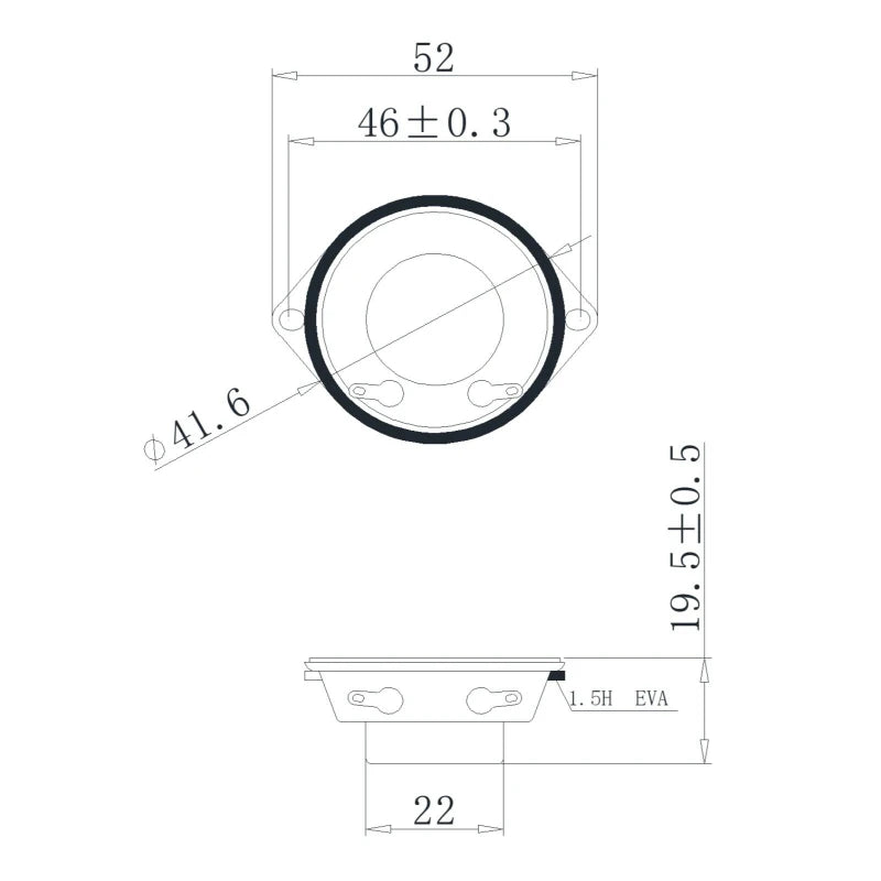 SOTAMIA 2pcs 41mm 1.5 Inch Closed Tweeter 8 Ohm 20W Pointed Ear High Power High Volume Broadcast Voice Bluetooth Sound Boxes