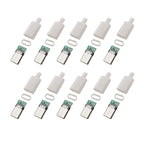 10Pcs Type-C USB 3.1 24 Pin Male Plug Welding Type Connector Jack Tail Terminals Type C Data Cable Interface Accessories Repair