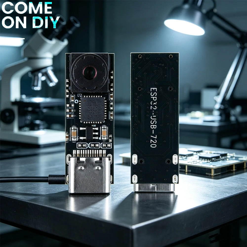 ESP32 CAM Module Type-C Mini USB Camera 720P 1280*720 1MP 65 Degree Lens For ESP32 S3 Dev Board Support Win10 Win11 Android