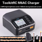 ToolkitRC M6AC 15A 300W Multifunctional LiPo Battery Charger Smart 1-6S Balance for RC Models - High Power RC Accessory