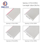 1/3/5Meter 6/8/10/16/18/20/26/34/40P 1.27mm Pitch Color Grey Flat Ribbon Cable Rainbow DuPont Wire For IDC 2.54mm FC Connector