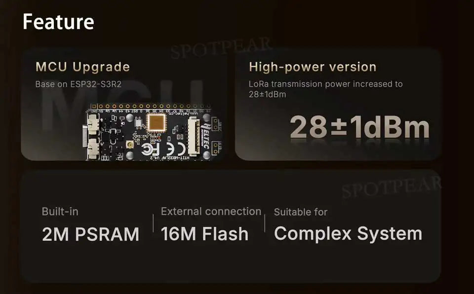 LoRa32-Heltec V4 ESP32-S3 LoRa SX1262 Development Board 863-928MHz Meshtastic For Arduino