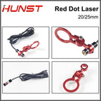 Hunst Red Dot Set Positioning Diode Module Laser Engraver Dia:20/25mm DC 5V For DIY Co2 Laser Head