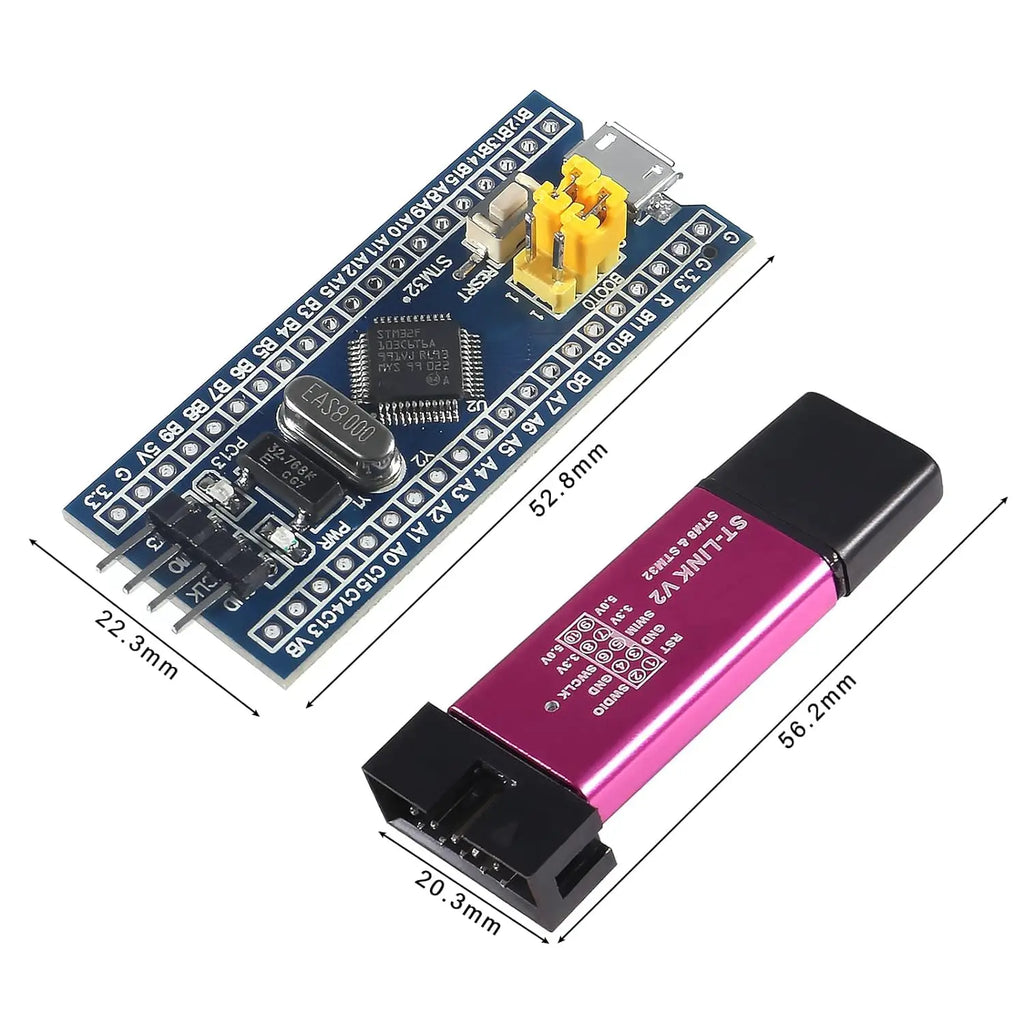 STM32F103C8T6 ARM STM32 Minimum System Development Board STM32F401 STM32F411 + ST-LINK V2 Download Programmer