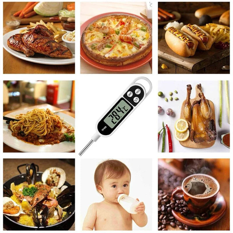 Probe Type Meat Thermometer Digital Kitchen Thermometer Cooking Milk Food BBQ TP300 Electronic Food Temperature Gauge Tools