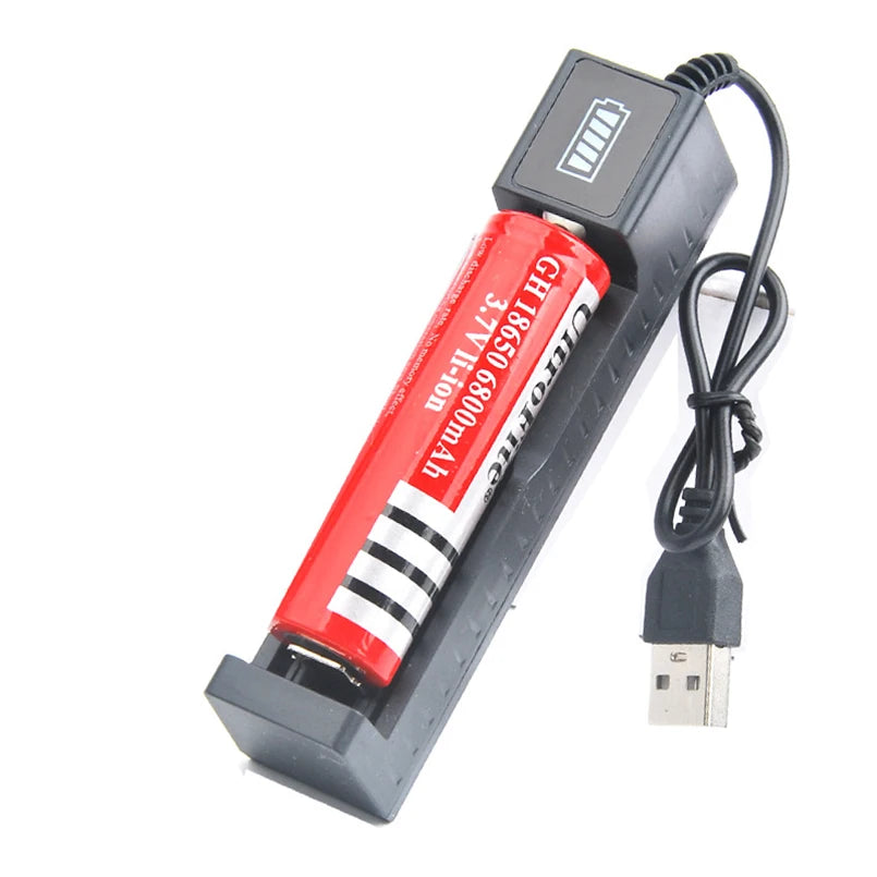 Universal USB Smart Single Slot Charger Lithium Battery Charger Multi Functional Lithium Battery Stand Charge 18650 Charger