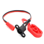 1set Electric Scooter Charging Cable Charging Hole with Waterproof Cover Dust Plug Silicone For Xiaomi M365 Accessories