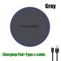 Wireless Charger Pad for iPhone 17 16 15 Pro Max Samsung Galaxy S26 S25 S24 Ultra-Thin Fast Wireless Induction Charging Station