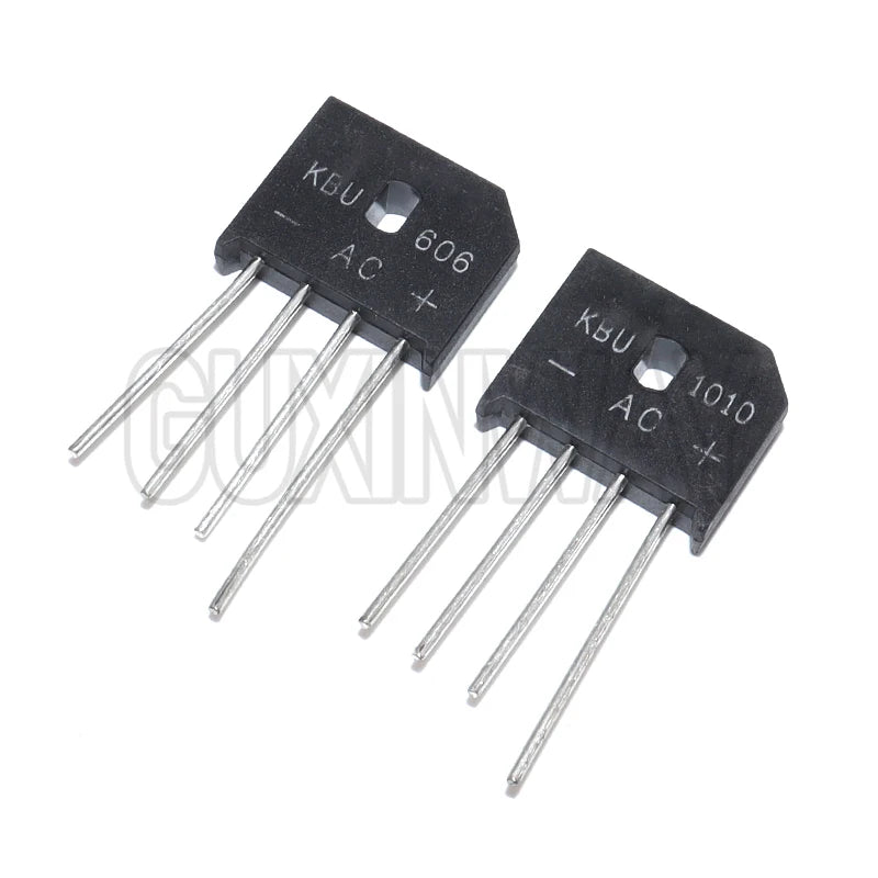 5pcs KBU606 KBU608 KBU610 KBU808 KBU810 KBU1010 KBU1510 KBU2510 KBU3510 Flat Rectifier Bridge Diode Bridge Rectifier