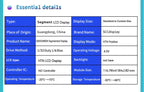 LCD Screen for Electric Motorcycle Segment Display GW004 HTN Positive 4.5V LCD 7 Monochrome Custom Segment LCD Display