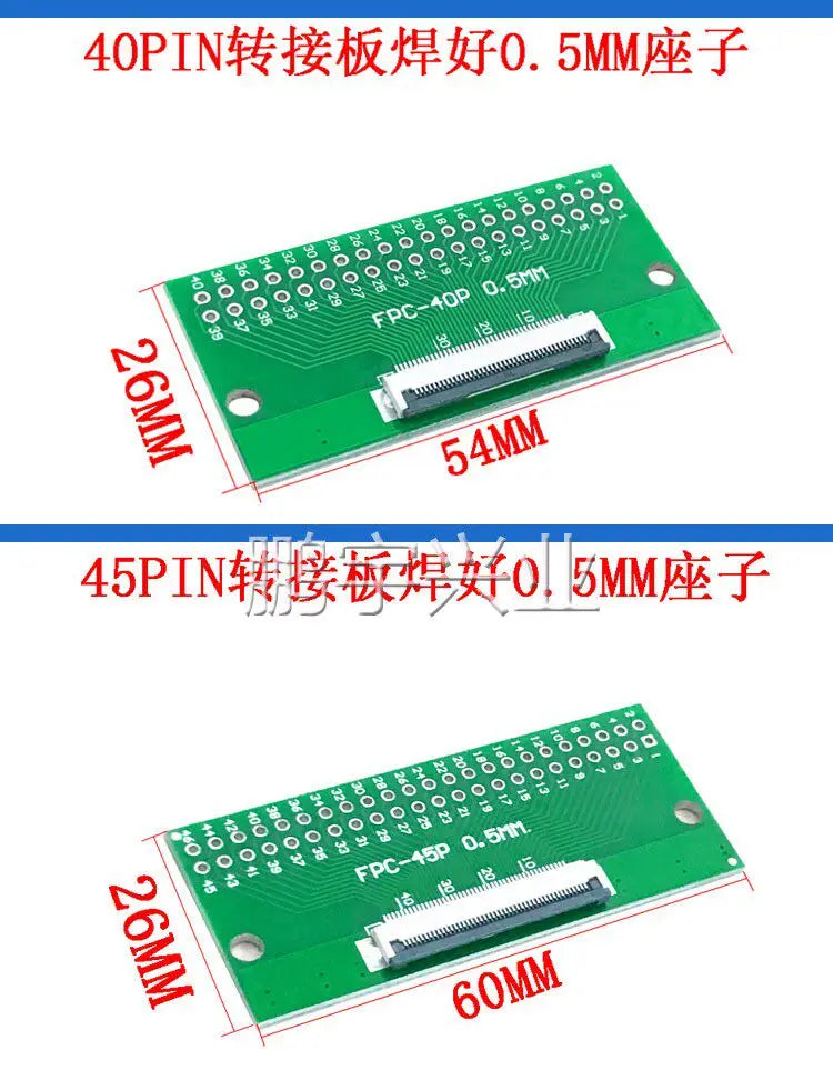 2pcs FPC FFC 0.5MM Pitch Conversion Board DIY PCB Board 4P~80P 6 8 10 20 24 26 30 34 40 50 60 P Connector For Cable Transfer