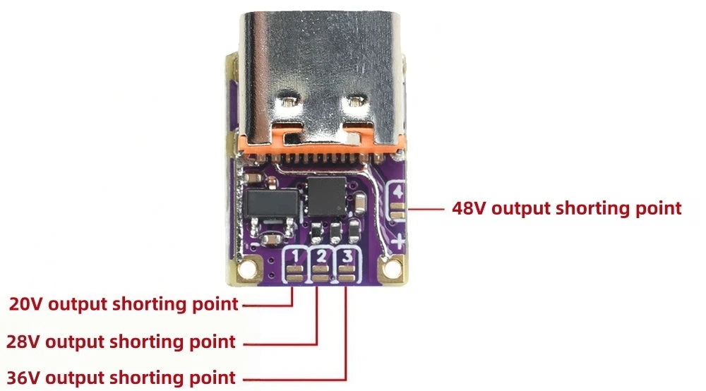 1-20PCS PD3.1 QC3.0 Trigger Module Type-C 5-48V 5A Fast Charging Decoy for DIY Power Supply