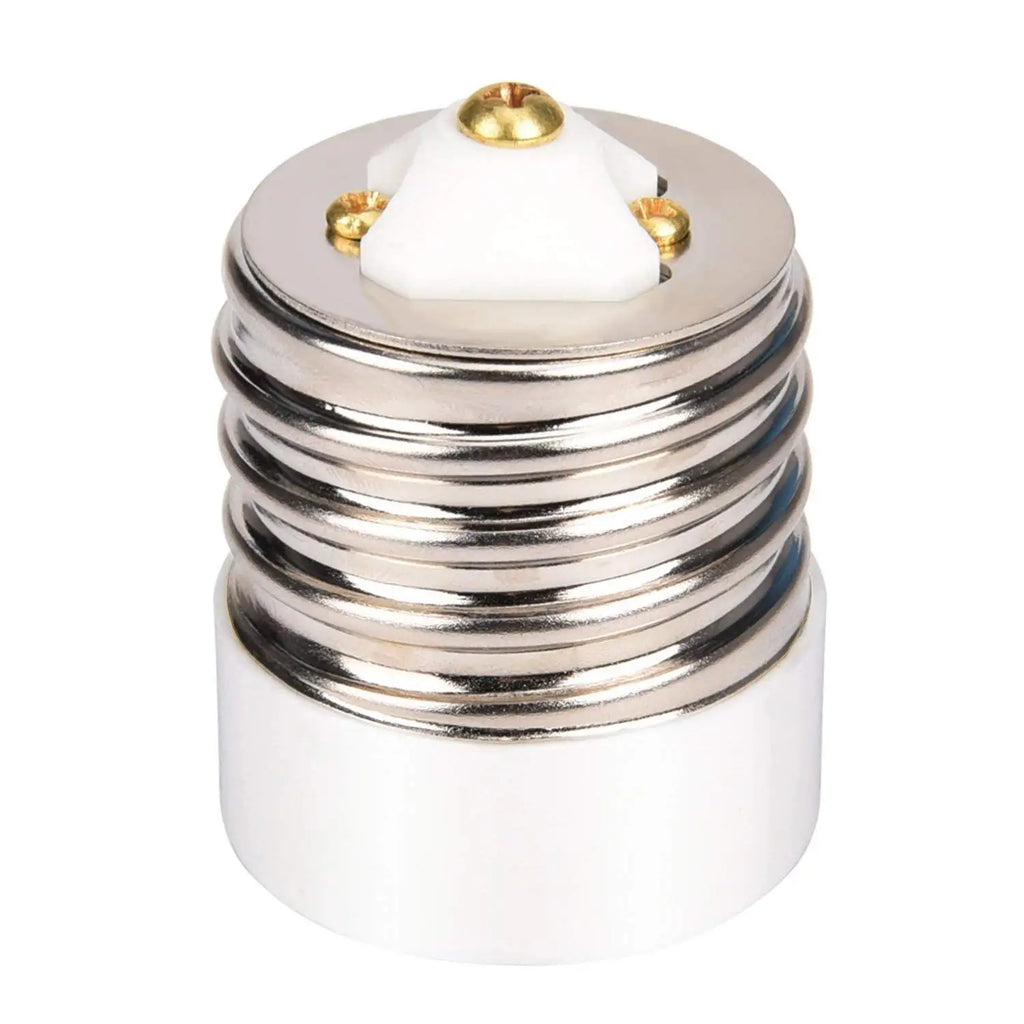 2PCS E40 To E27 Light Socket Adapter ExtenderLED PBT Porcelain Ceramic Mogul Highbay Base To Medium Screw Lampholder Converter