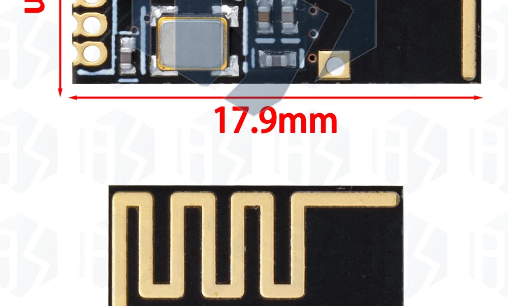 Upgraded NRF24L01+ 2.4GHz Wireless Transceiver Module, Compatible with Arduino for DIY Electronic Projects
