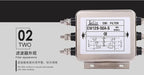 Three-phase Three/four-wire 380V AC Power Supply EMI Filter Servo Inverter Anti-interference CW12B-60A-S