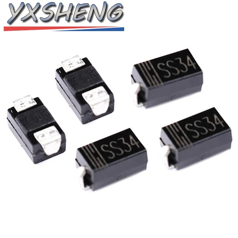 100PCS SS34 SMA 1N5822 SMD IN5822 Schottky Diode