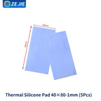 Thermal Pad Silicone Sheet with Adhesive Backing, Silicone Grease, CPU GPU Memory Cooling, Laptop GPU North‑South Bridge Heat Di