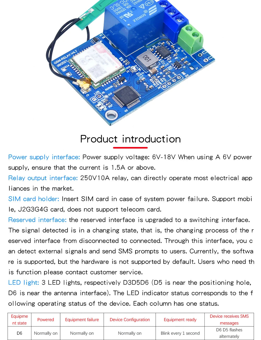 Sms Gsm Remote Control Switch Sim800C Stm32F103C8T6 1/2 Channel Relay Module for Greenhouse Oxygen Pump