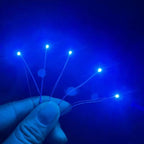 220pcs Pre-wired 0402 0603/0805/1206 SMD LED 9 Colors 3V LED 30cm Wires Hobby Model Kit Car Railway Railroad Starship Lighting