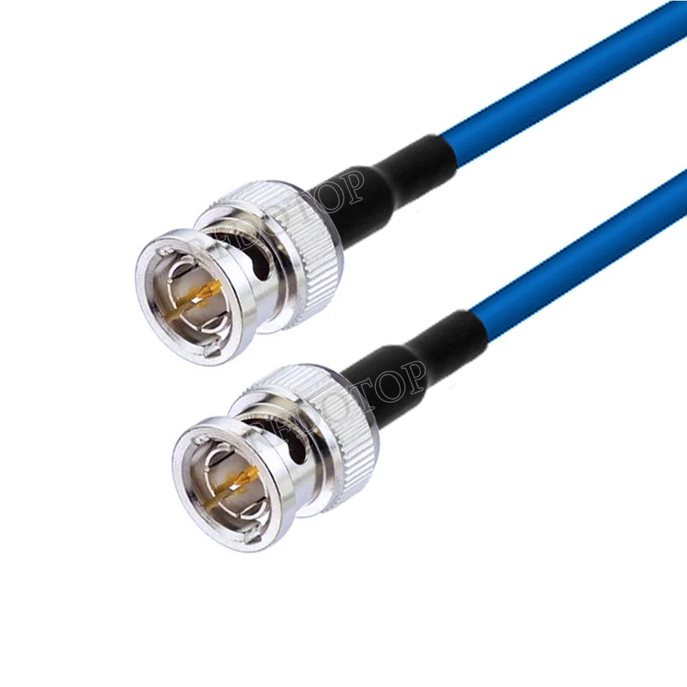 1Pcs HD SDI BNC to BNC Male Connector 75Ohm HMini RG59 RF Cable 75-2.5 1855A Pigtail for HD-SDI/3G-SDI/4K Video Camera CCTV