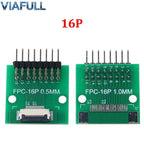0.5mm FPC/FFC Breakout Board with Right Angle Male Pins, Pre-Soldered 2.54mm DIP Adapter for Flat Ribbon Cable, 4-80P
