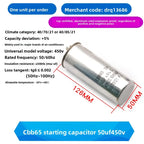 CBB65 AC Motor Capacitor Air Conditioner Compressor Start Capacitor 450VAC 5uF 20uF 25uF 30uF 35uF 40uF 45uF 50uF 60uF 70uF 5%