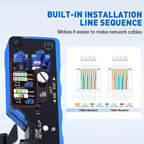 Noyafa NF-5015C Professional Network Tool 6P 8P Crimping Pliers for RJ45 RJ11 Labor-Saving Cable Crimper Stripper Cutter
