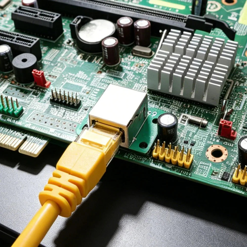 RJ45 Network Port 8-pin Direct Connection Adapter Board Modular Ethernet Connector Network Interface Breakout Board Adapter