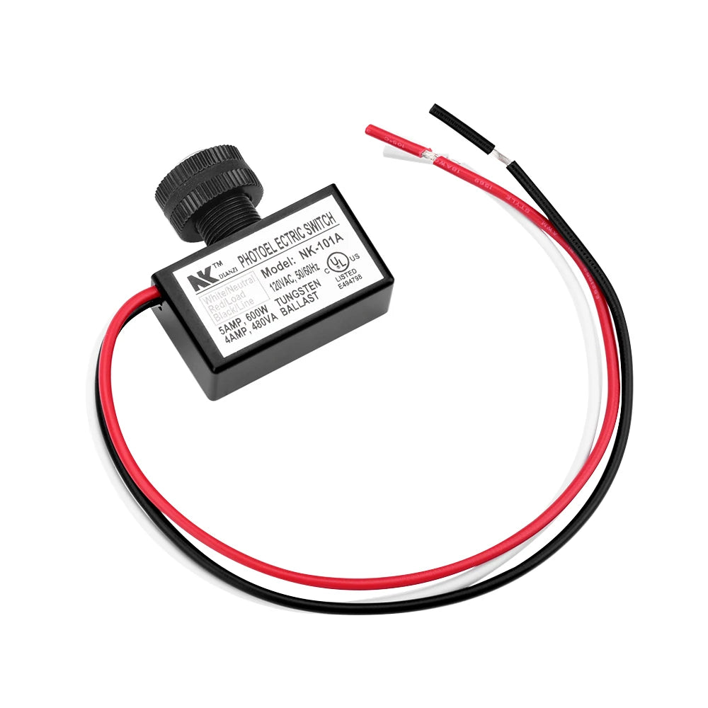 NK-101A AC105V-130V Light Control Switch Photocell Dusk to Dawn Button Photo Control Eye Switch Controller Power Supply