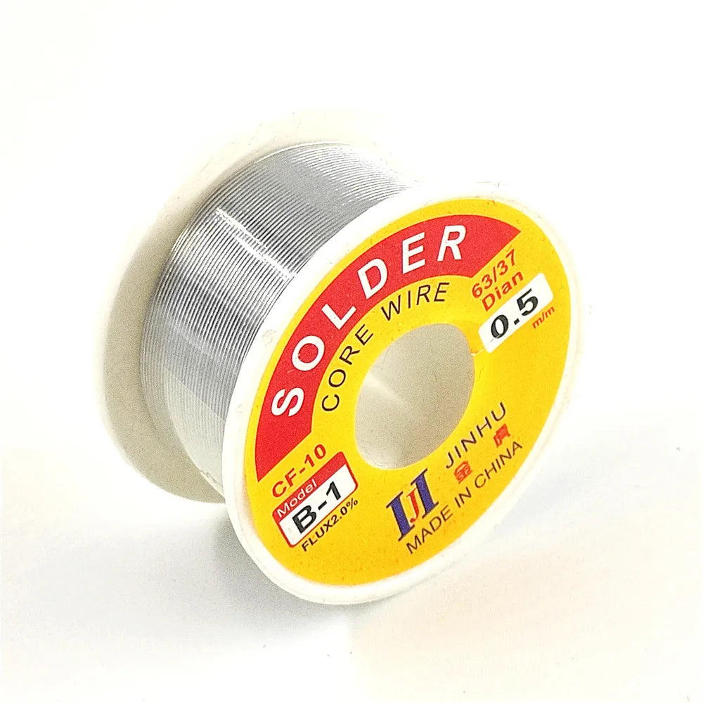 100g Tin Welding Wire Melt Rosin Core Solder Wire 63/37 Flux 2% 0.5/0.6/0.8/1.0/1.2/1.5/2.0mm Soldering Iron Tin For Electrical