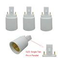 4pcs G23 To E26 E27 Lamp Base Adapter CFL 2Pin PLS LED Table Desk Reading Light Bulb Lamp Holder Converter Extender