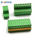 10pcs 2.54mm 2EDGKD 0.1" 15EDGKD-2.5mm 2-20P 0.1-0.5MM2 120V 4A Wire Spring Terminal Block Screwless Push Button Plug Connector