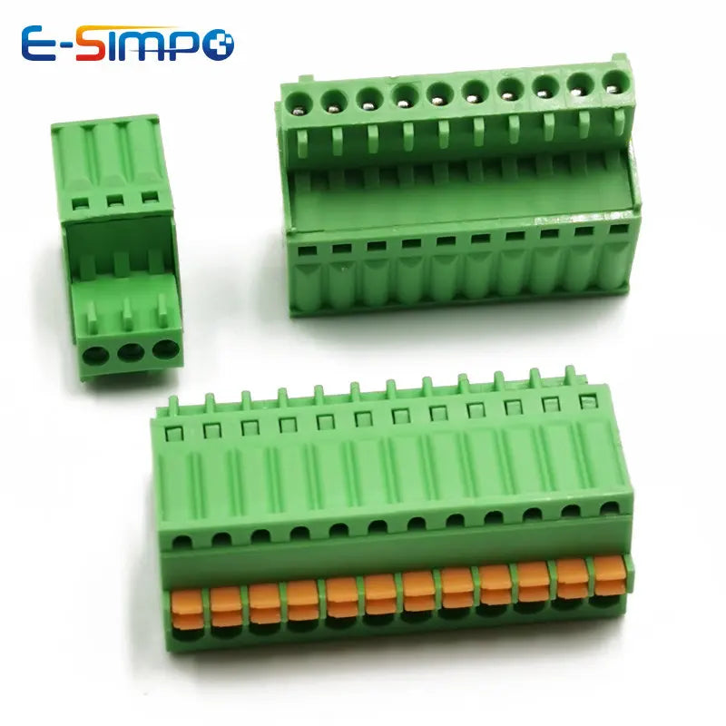 10pcs 2.54mm 2EDGKD 0.1" 15EDGKD-2.5mm 2-20P 0.1-0.5MM2 120V 4A Wire Spring Terminal Block Screwless Push Button Plug Connector