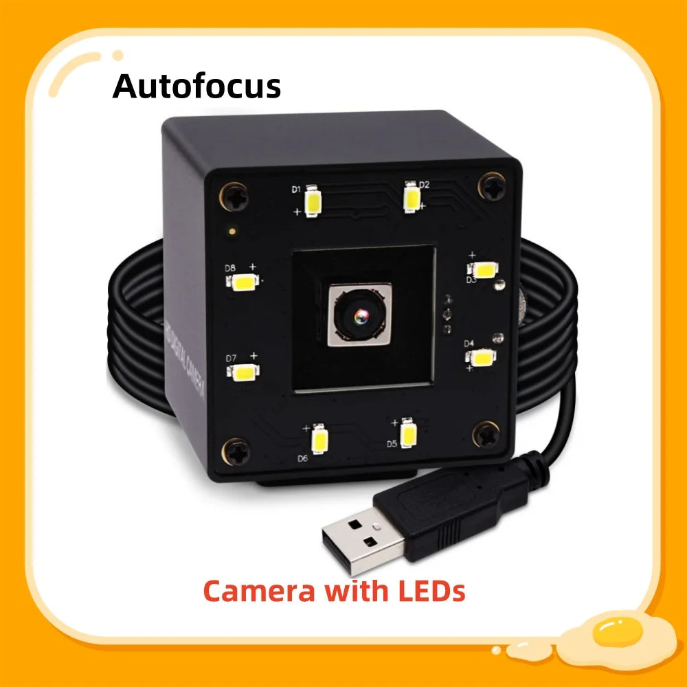 ELP Autofocus USB Camera 16MP Ultra HD Webcam IMX298 Sensor Mini Camera with 68 degree No Distortion Lens